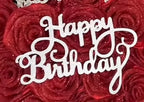 Glittery birthday topper