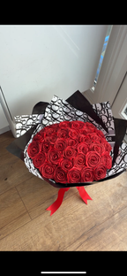 create your own glitter rose bouquet