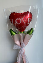 Heart balloon bouquet